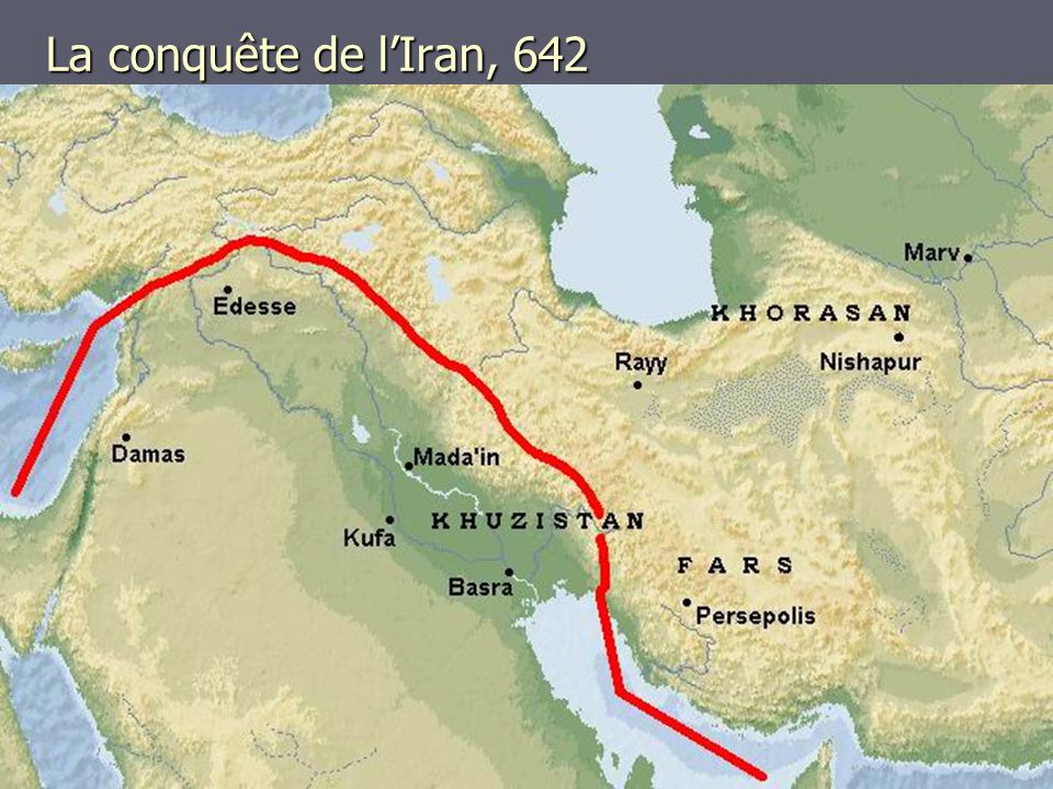 La conquête de l’Iran, 642