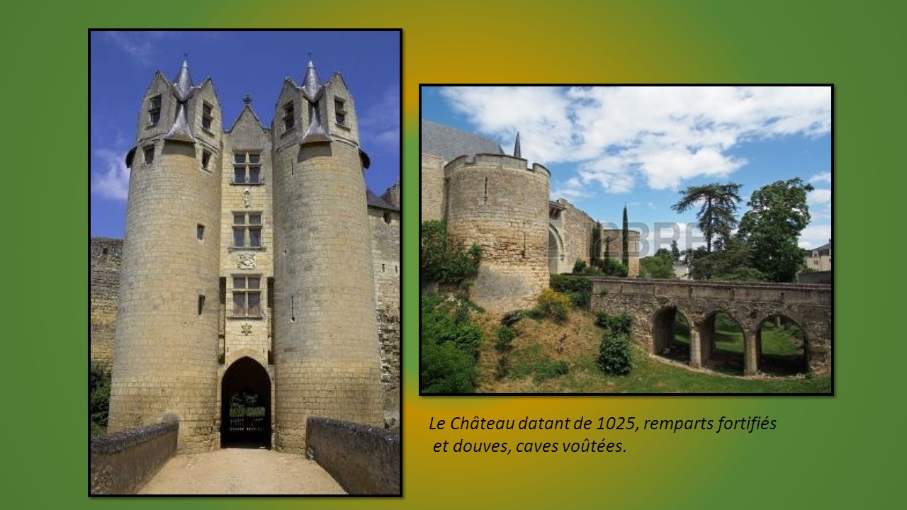 Le Château datant de 1025, remparts fortifiés