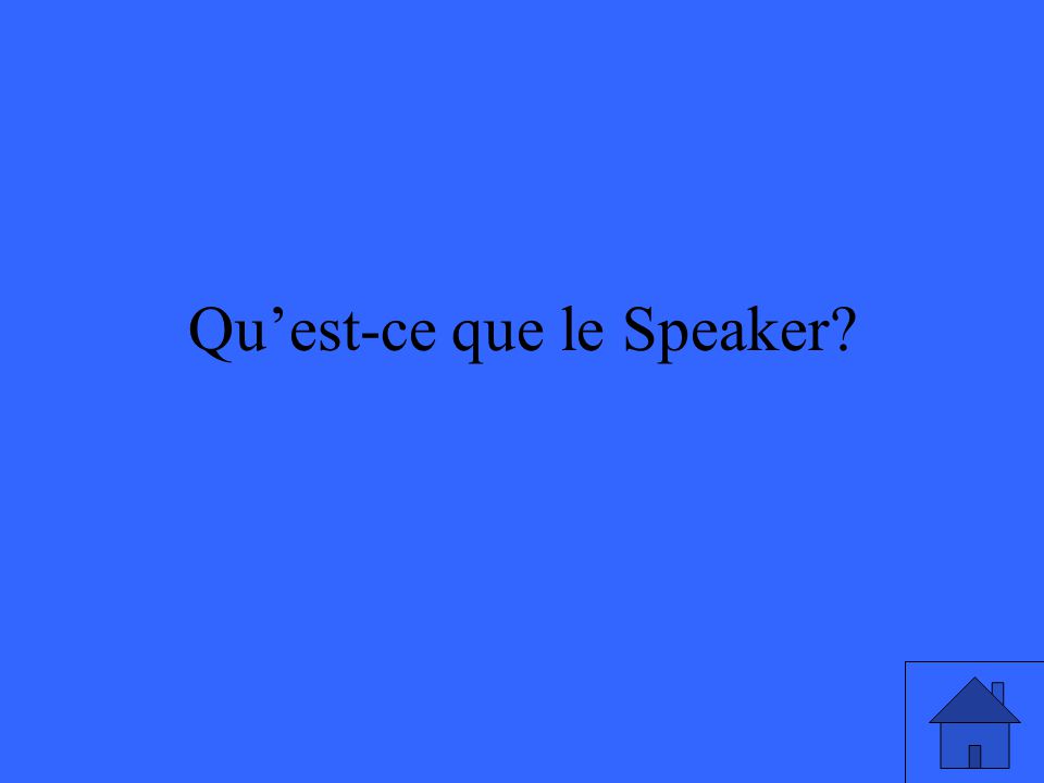 Qu’est-ce que le Speaker