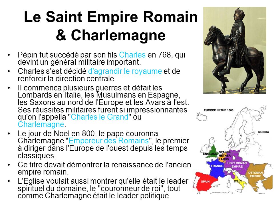 Le Saint Empire Romain & Charlemagne