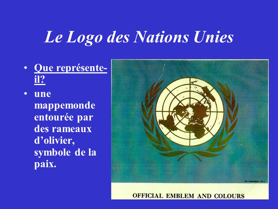Le Logo des Nations Unies
