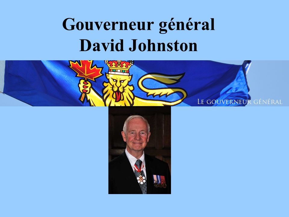 Gouverneur général David Johnston
