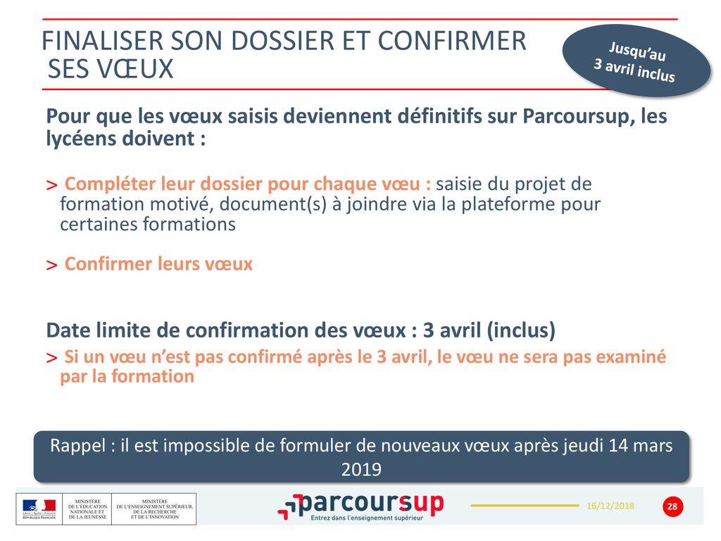 LES PRINCIPES CLES DE PARCOURSUP Un Accompagnement De L’élève à Chaque ...