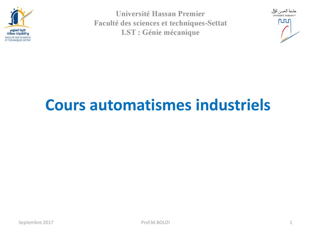 Cours Automatismes Industriels - Ppt Télécharger