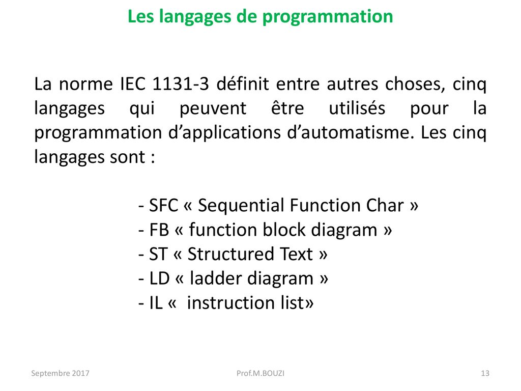 Cours Automatismes Industriels - Ppt Télécharger