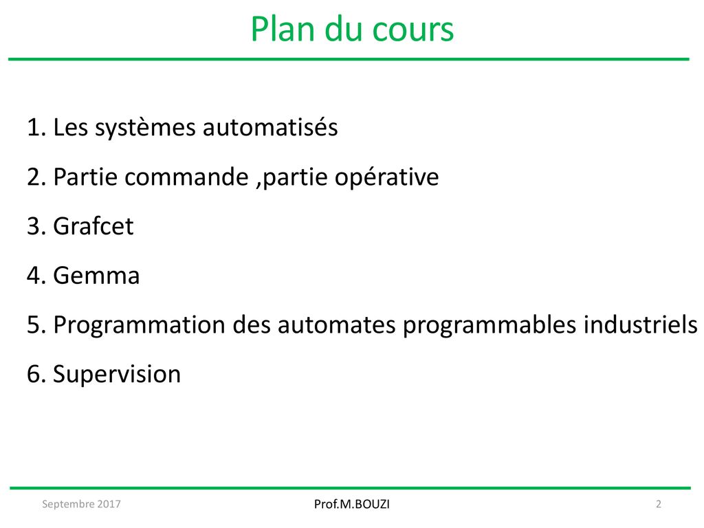 Cours Automatismes Industriels - Ppt Télécharger