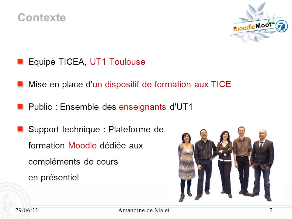 Contexte Equipe TICEA, UT1 Toulouse