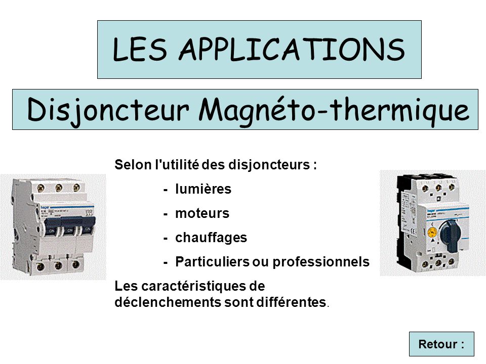 Disjoncteur Magnéto-thermique