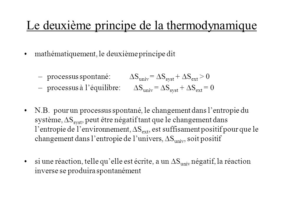 Ntroduire 98+ Imagen Second Principe De La Thermodynamique Formule - Fr ...