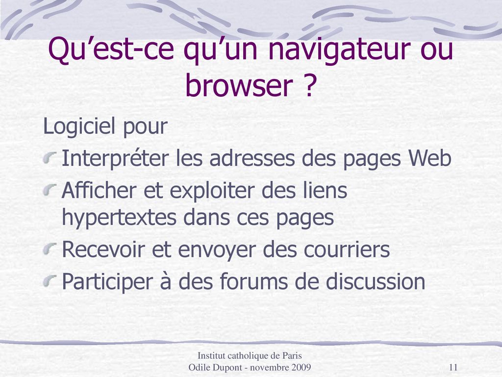 Navigateur Ou Browser Navigation - Ppt Télécharger