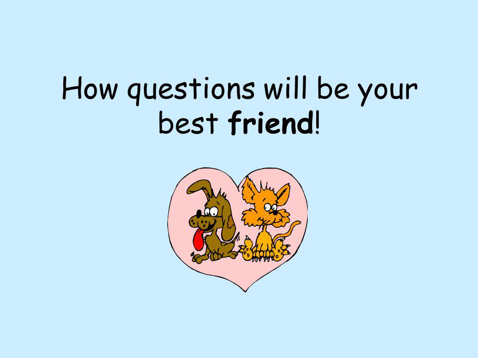 How questions will be your best friend!