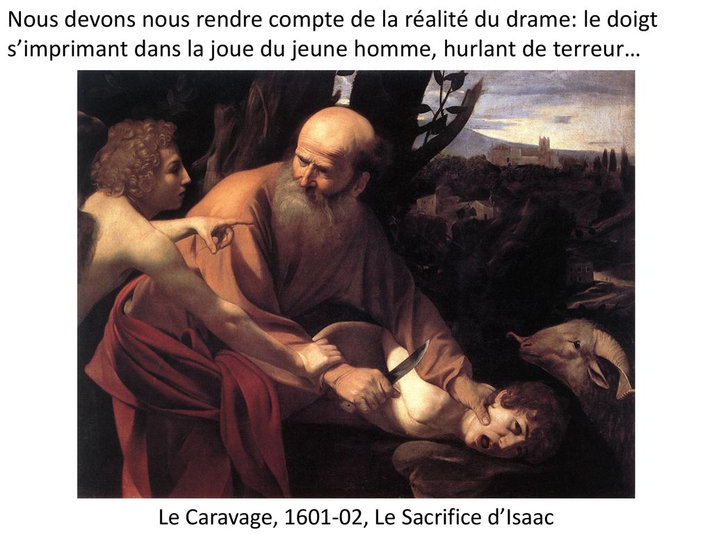 Le Sacrifice d'Isaac de Caravage