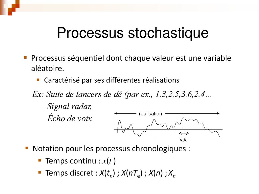 Processus Stochastiques Ppt Telecharger