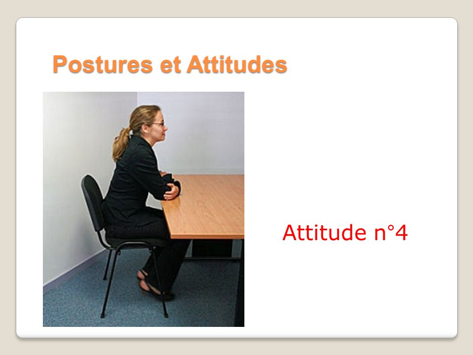 Postures et Attitudes Attitude n°4
