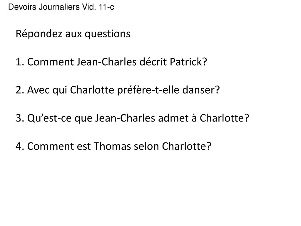 L’élève Sera Capable De: - Ppt Télécharger