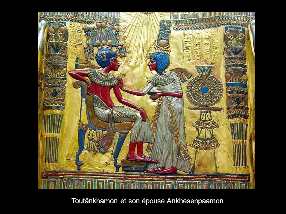 Toutânkhamon et son épouse Ankhesenpaamon