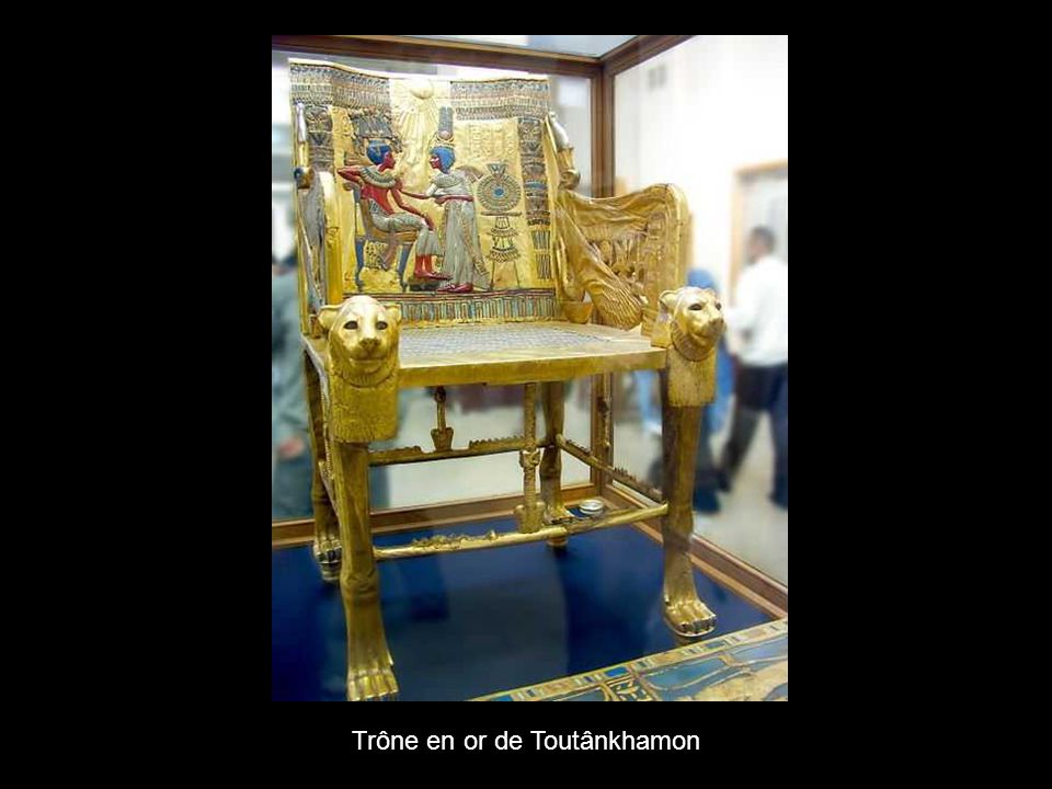 Trône en or de Toutânkhamon
