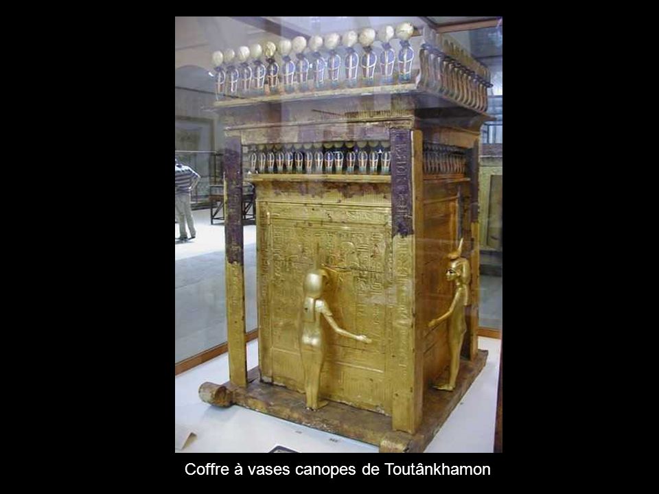 Coffre à vases canopes de Toutânkhamon