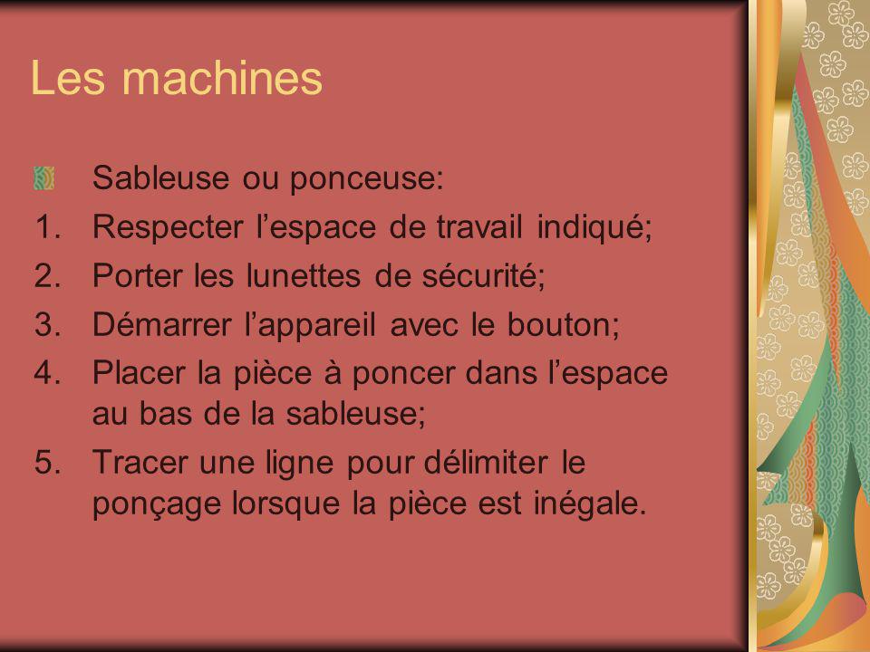 Les machines Sableuse ou ponceuse: