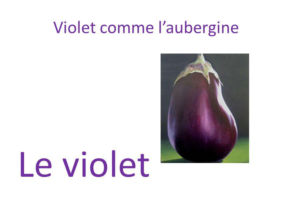 Violet comme l’aubergine