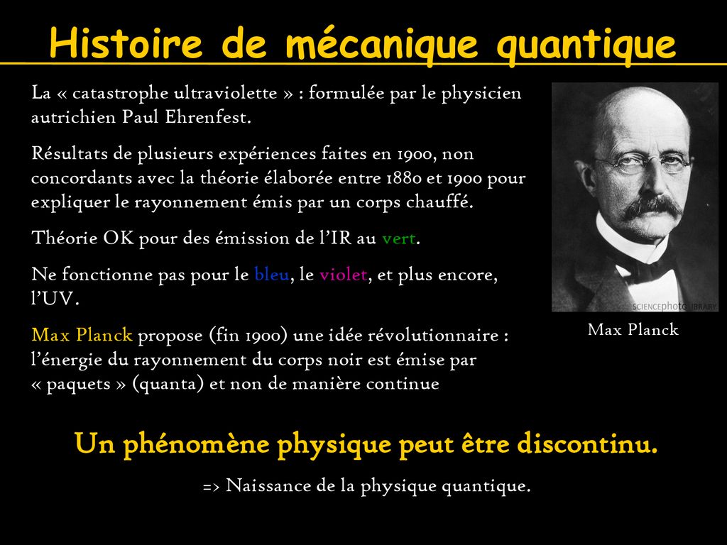 Histoire de mécanique quantique - ppt télécharger
