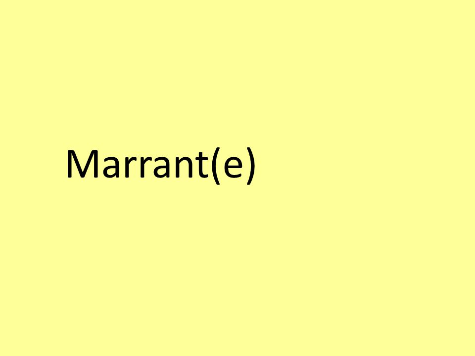 Marrant(e)