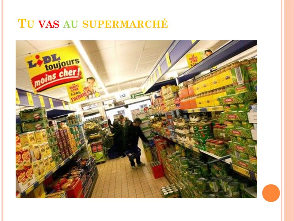 Tu vas au supermarchÉ