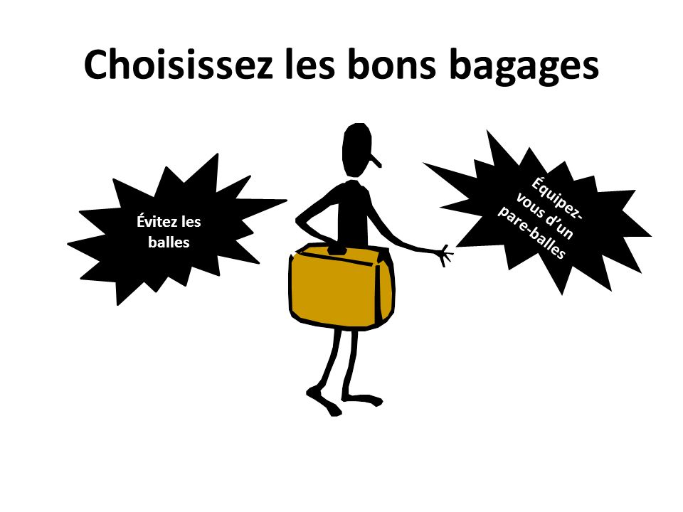 Choisissez les bons bagages
