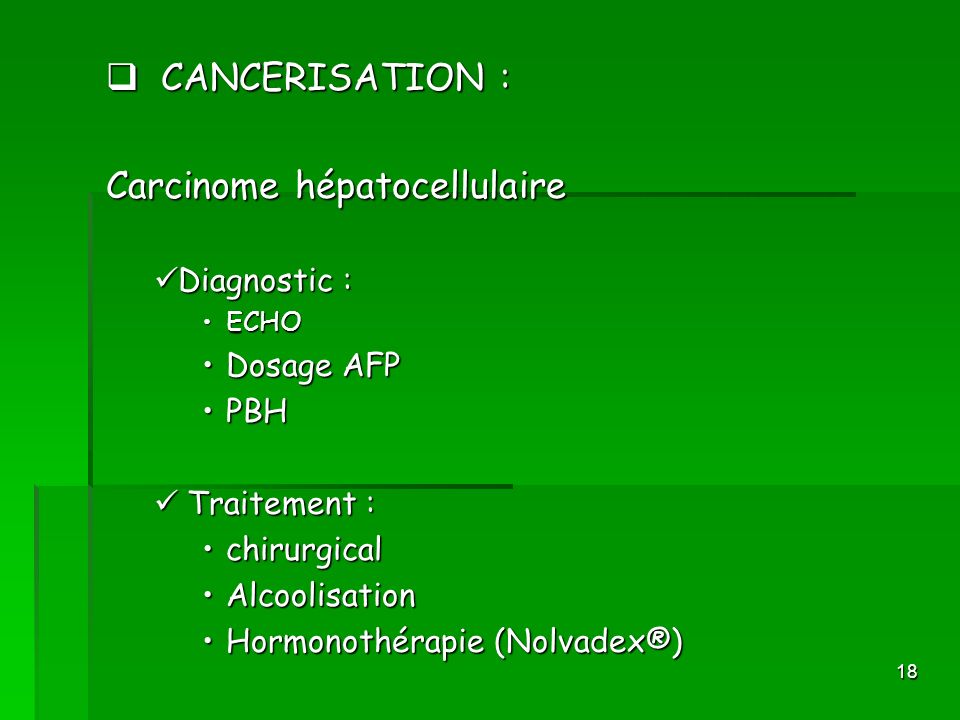 Carcinome hépatocellulaire