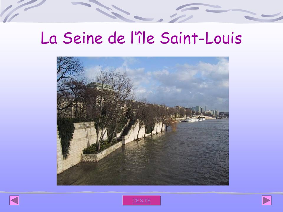 La Seine de l’île Saint-Louis