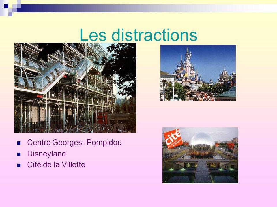 Les distractions Centre Georges- Pompidou Disneyland