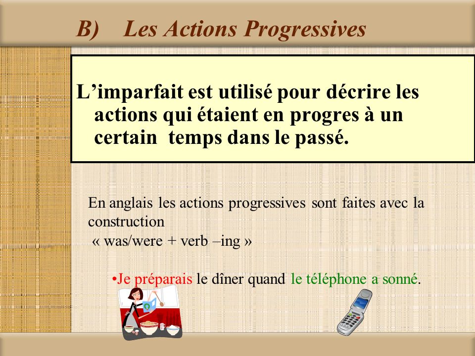 B) Les Actions Progressives