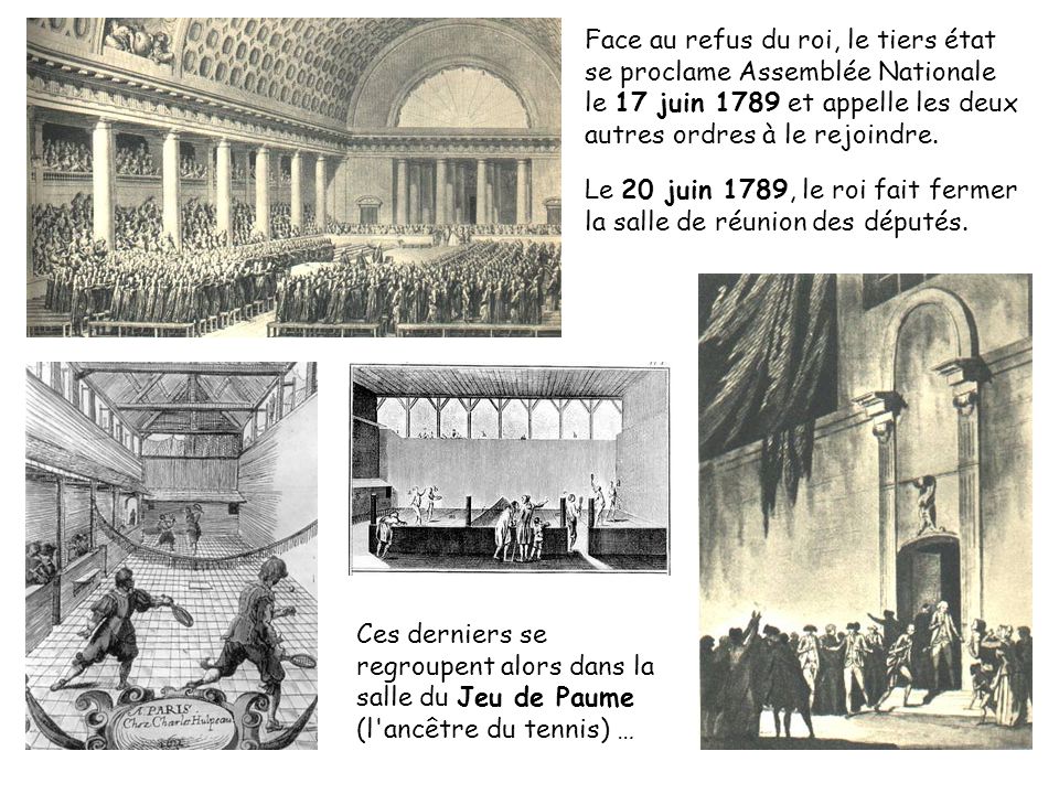 20 juin 1789, Versailles, Salle du jeu de paume. - ppt video online télécharger