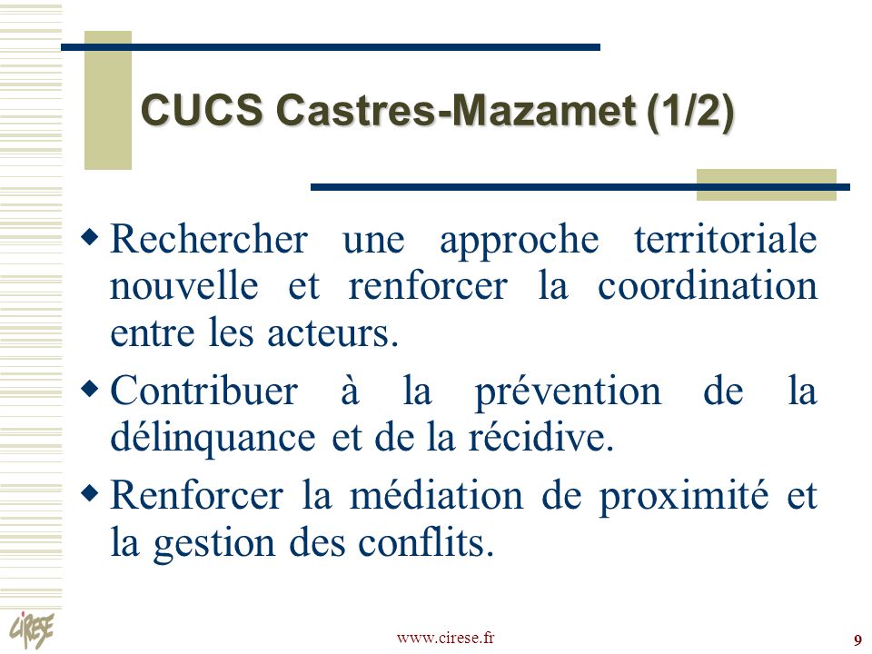 CUCS Castres-Mazamet (1/2)