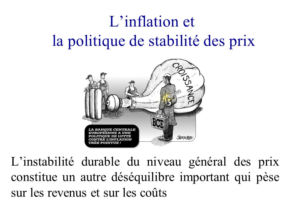 L’inflation et la politique de stabilité des prix
