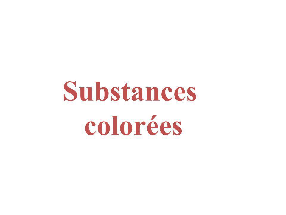 Substances colorées
