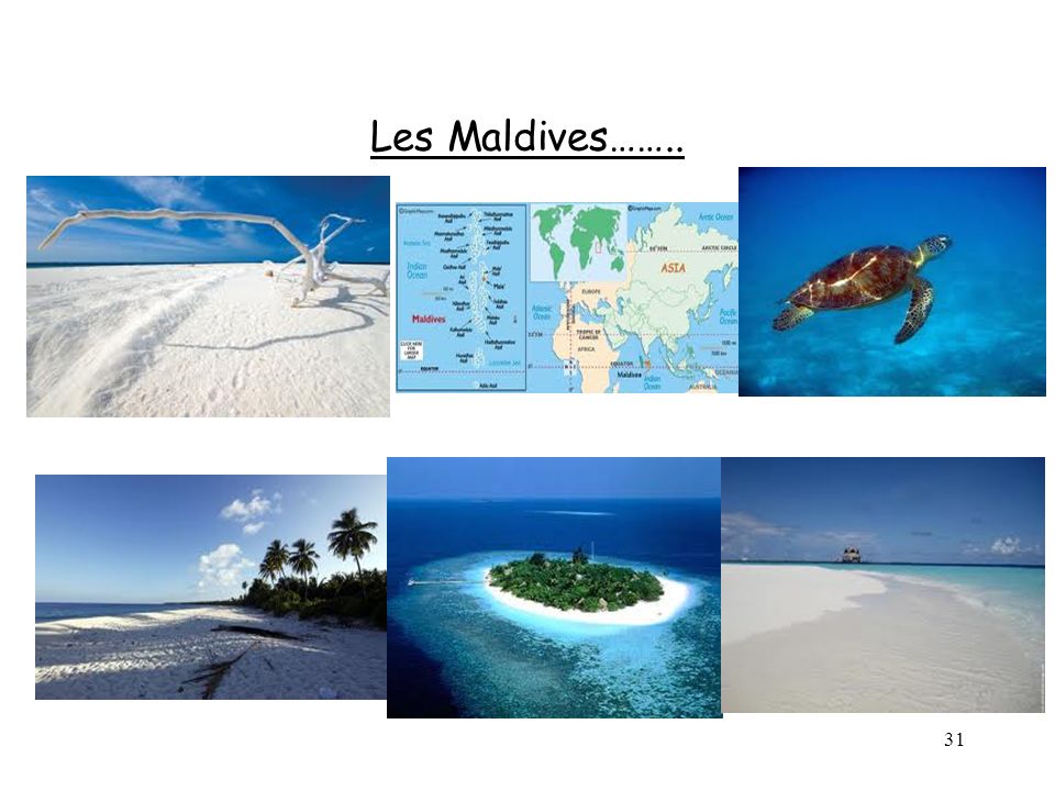 Les Maldives……..