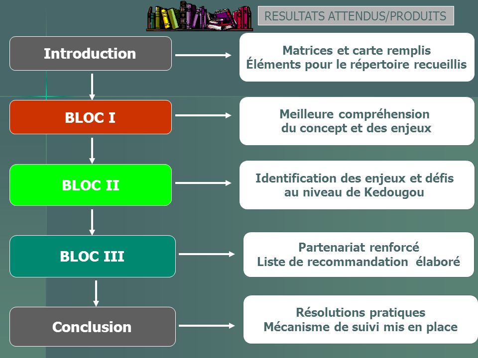 Introduction BLOC I BLOC II BLOC III Conclusion