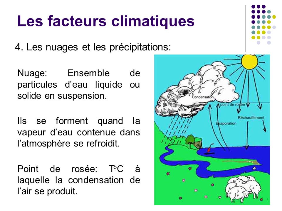 Les facteurs climatiques