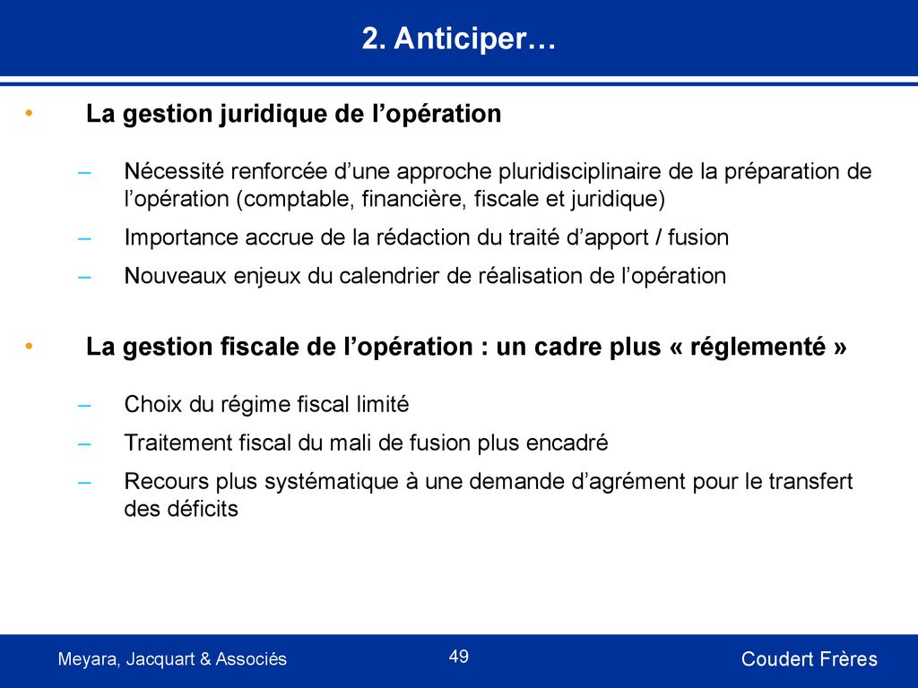 Vos Projets D'apports, Fusions, Scissions, TUP : - Ppt Download