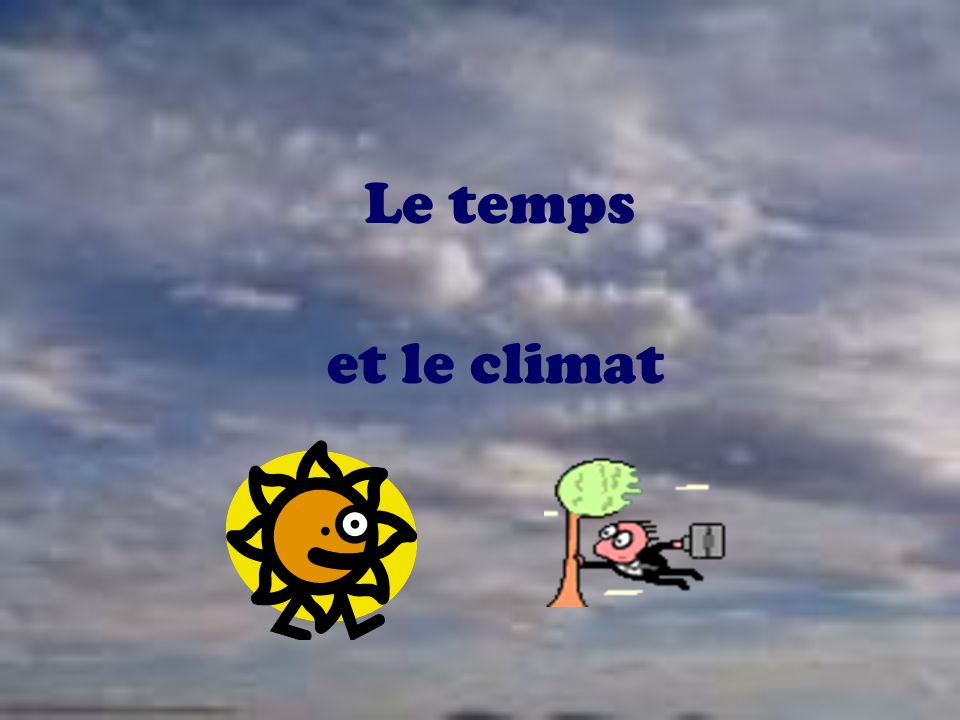Le temps et le climat