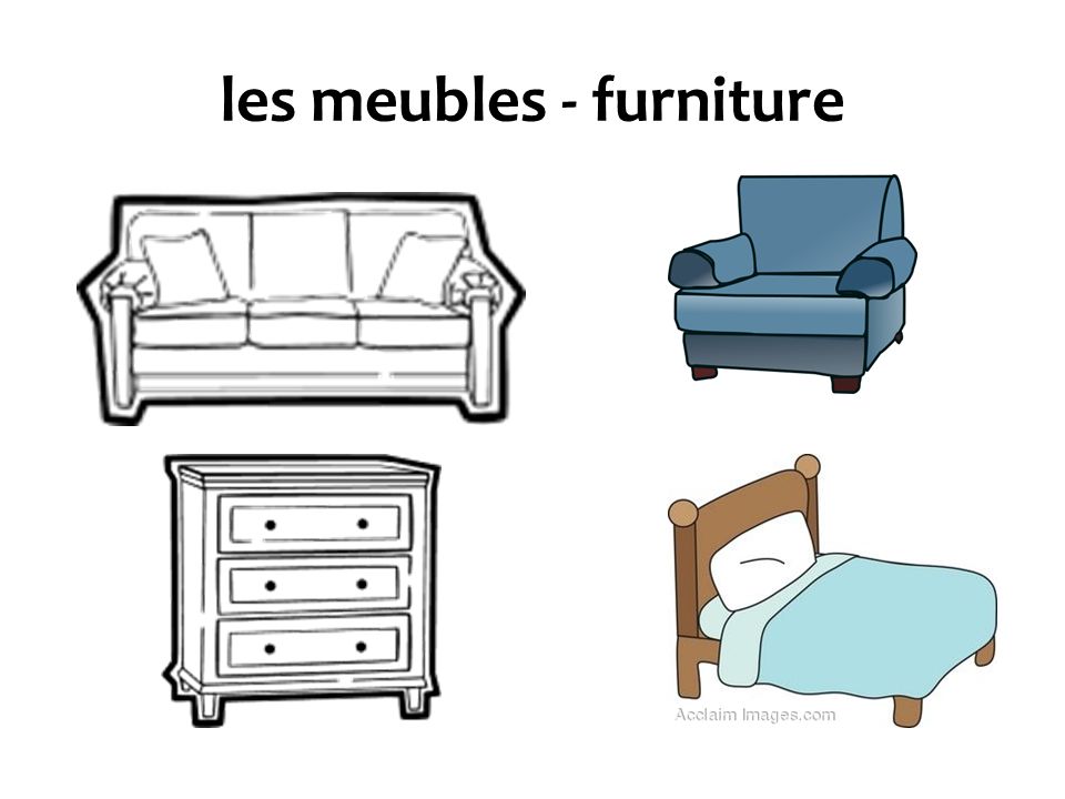 les meubles - furniture