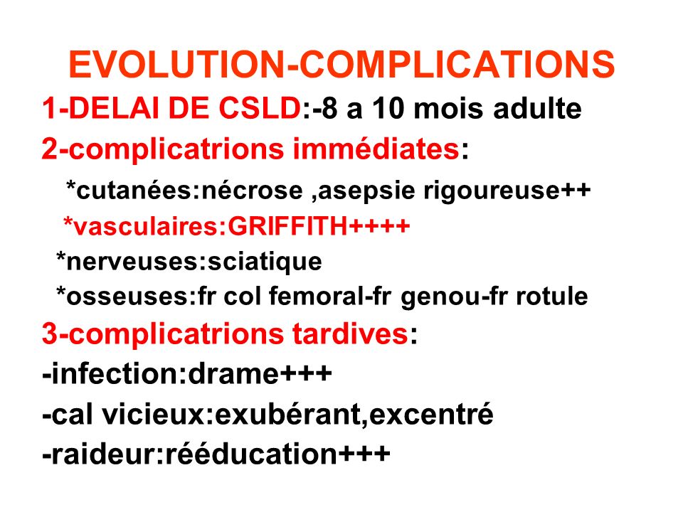 EVOLUTION-COMPLICATIONS