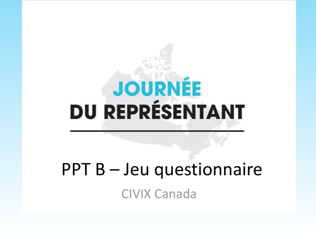 PPT B – Jeu Questionnaire - Ppt Télécharger