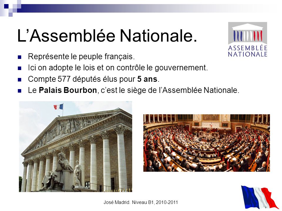 L’Assemblée Nationale.