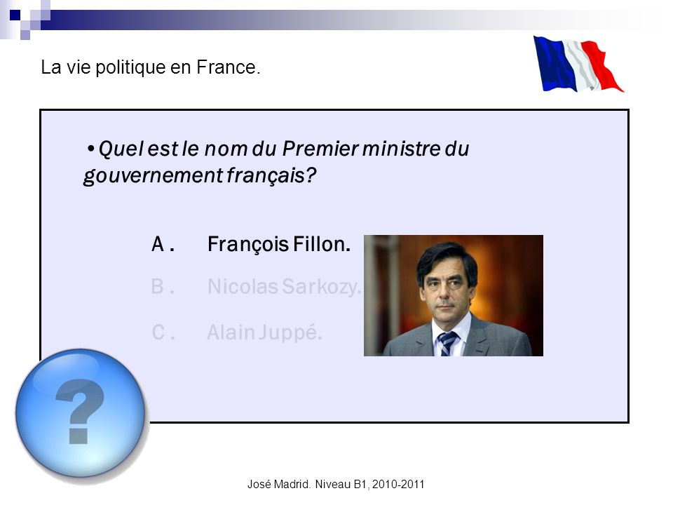 Quel est le nom du Premier ministre du gouvernement français