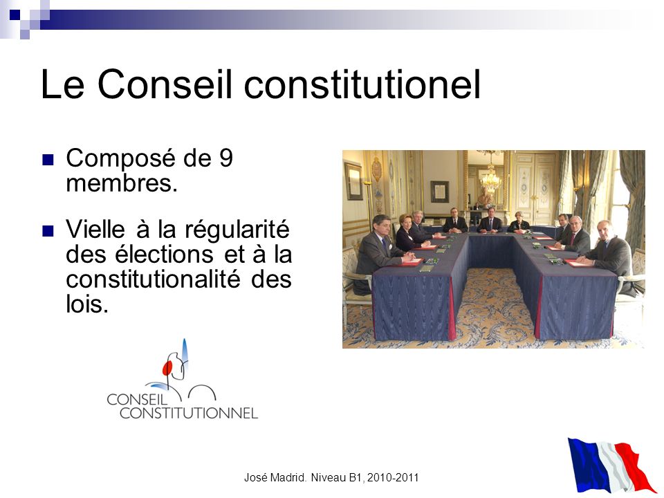 Le Conseil constitutionel