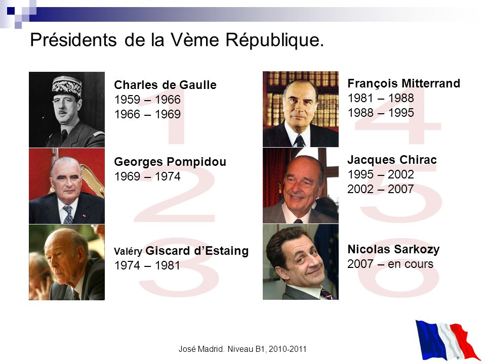 Présidents de la Vème République.