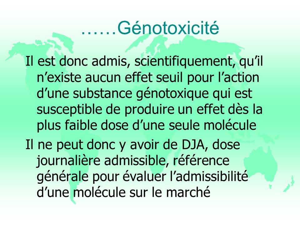 ……Génotoxicité