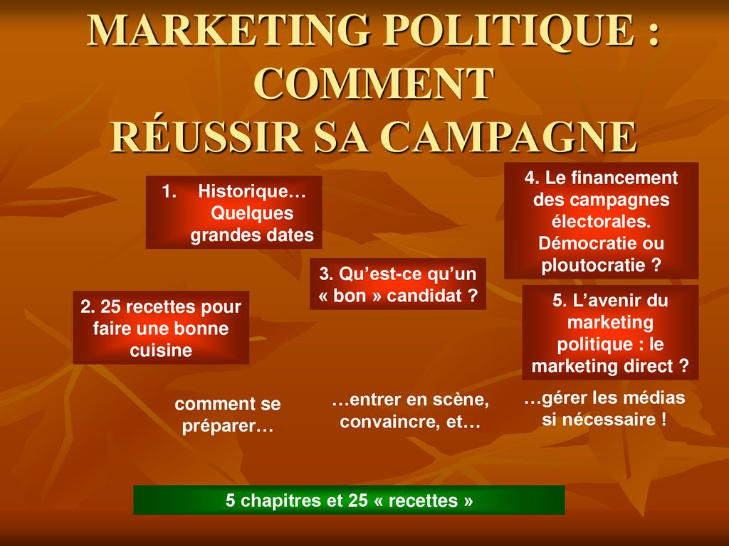 MARKETING POLITIQUE : COMMENT RÉUSSIR SA CAMPAGNE - ppt télécharger